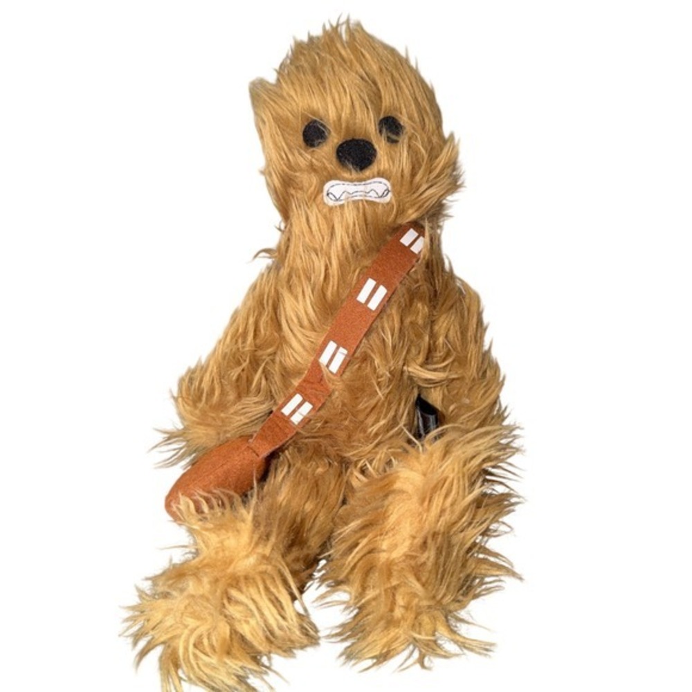 Star Wars Galaxy's‎ Edge Chewbacca Plush Toy Brown Excellent Bandolier Bag